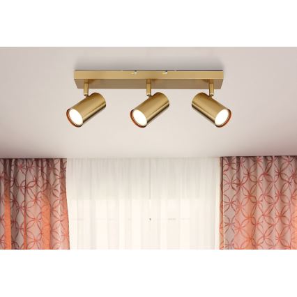 Globo - Bodové svítidlo 3xGU10/35W/230V zlatá