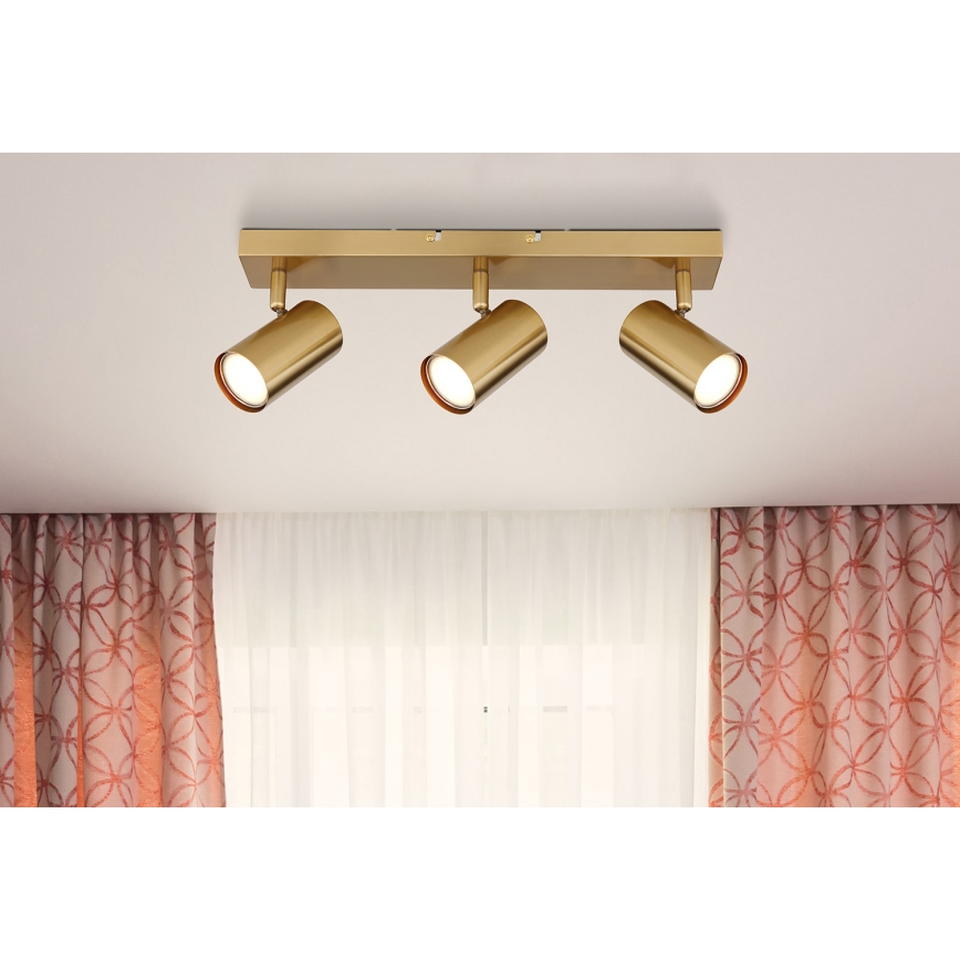 Globo - Bodové svítidlo 3xGU10/35W/230V zlatá
