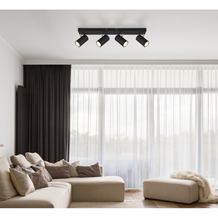 Globo - Bodové svítidlo 4xGU10/35W/230V černá
