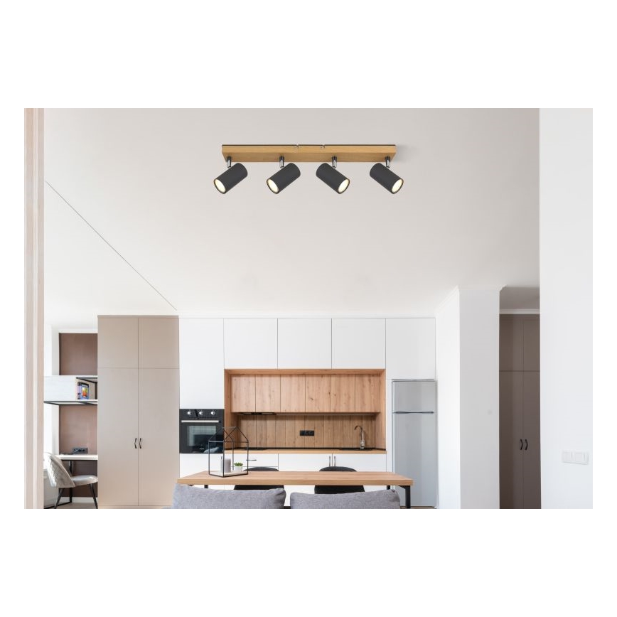 Globo - Bodové svítidlo 4xGU10/35W/230V šedá/hnědá