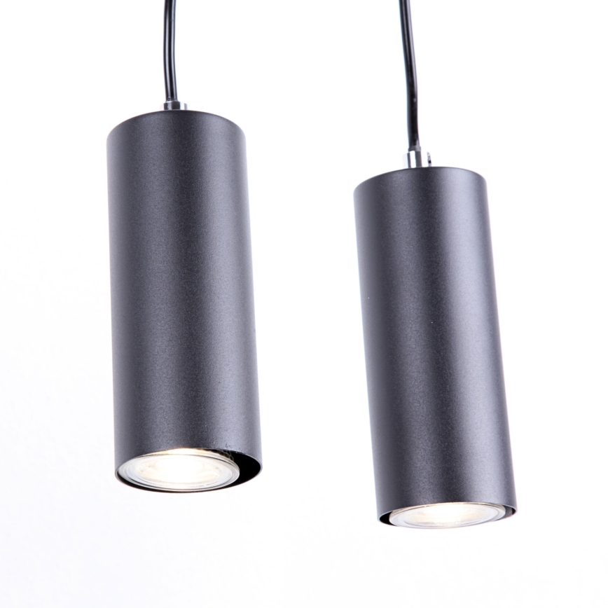 Globo - Lustr na lanku 4xGU10/35W/230V černá