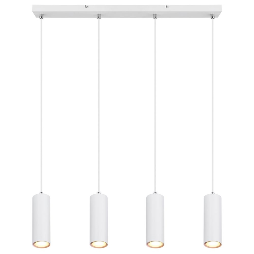 Globo - Lustr na lanku 4xGU10/35W/230V bílá