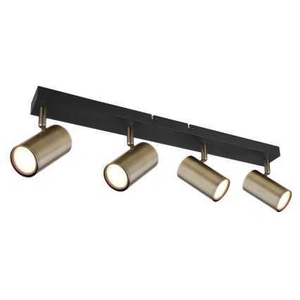 Globo - Bodové svítidlo 4xGU10/35W/230V černá/mosaz