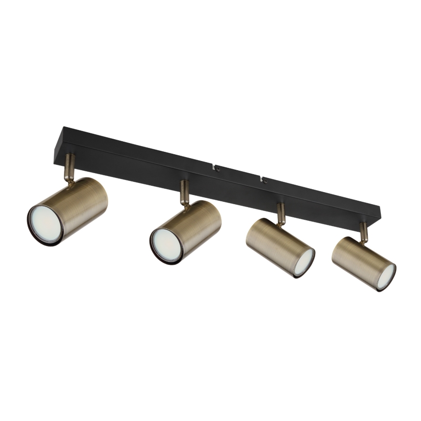 Globo - Bodové svítidlo 4xGU10/35W/230V černá/mosaz