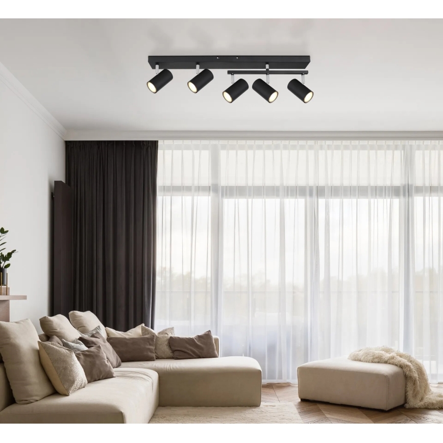 Globo - Bodové svítidlo 5xGU10/35W/230V černá