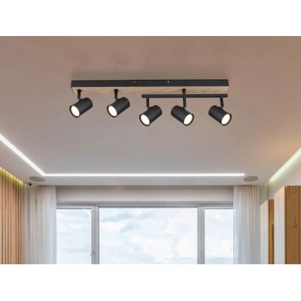 Globo - Bodové svítidlo 5xGU10/35W/230V černá/hnědá