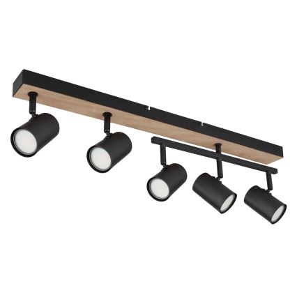 Globo - Bodové svítidlo 5xGU10/35W/230V černá/hnědá