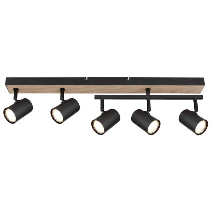 Globo - Bodové svítidlo 5xGU10/35W/230V černá/hnědá