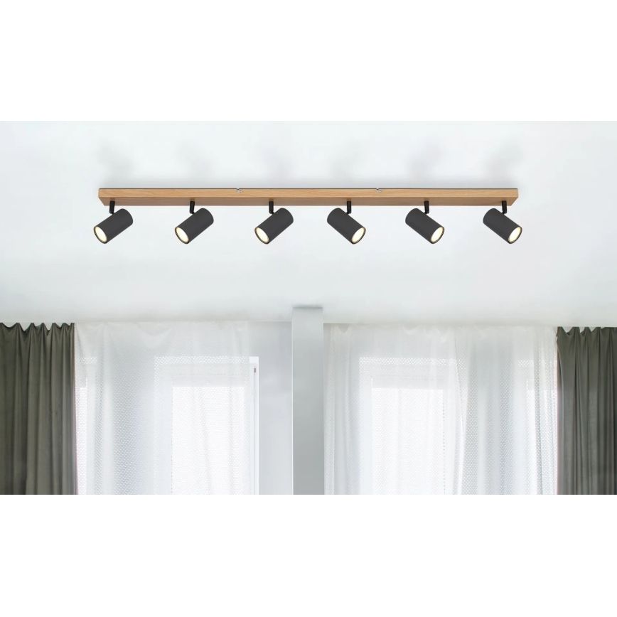 Globo - Bodové svítidlo 6xGU10/35W/230V hnědá/černá