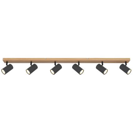 Globo - Bodové svítidlo 6xGU10/35W/230V hnědá/černá