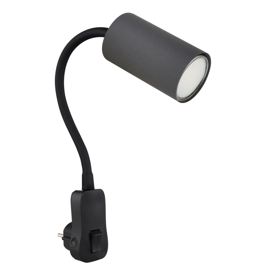 Globo - Nástěnné bodové svítidlo do zásuvky 1xGU10/35W/230V černá