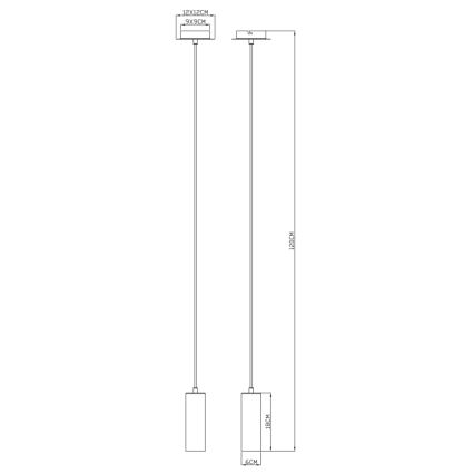 Globo - Lustr na lanku 1xGU10/35W/230V černá