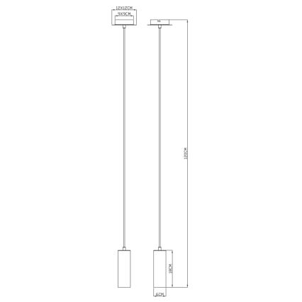 Globo - Lustr na lanku 1xGU10/35W/230V bílá