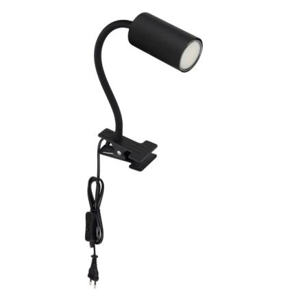 Globo - Flexibilní lampa s klipem 1xGU10/25W/230V černá