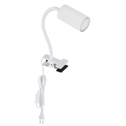 Globo - Flexibilní lampa s klipem 1xGU10/25W/230V bílá