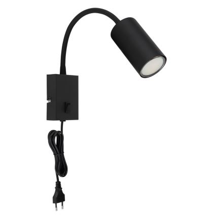 Globo - Flexibilní nástěnná lampa 1xGU10/25W/230V černá