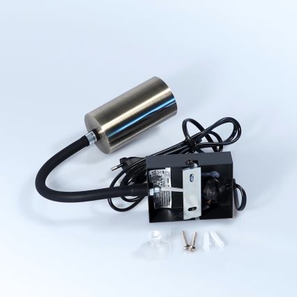 Globo - Flexibilní nástěnná lampa 1xGU10/25W/230V černá/mosaz