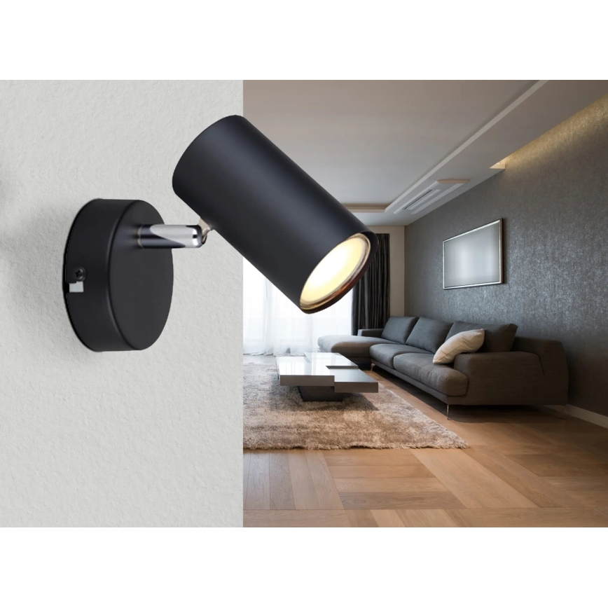 Globo - Nástěnné bodové svítidlo 1xGU10/25W/230V černá