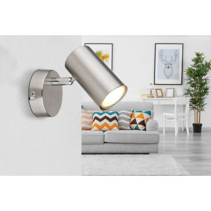 Globo - Nástěnné bodové svítidlo 1xGU10/25W/230V matný chrom