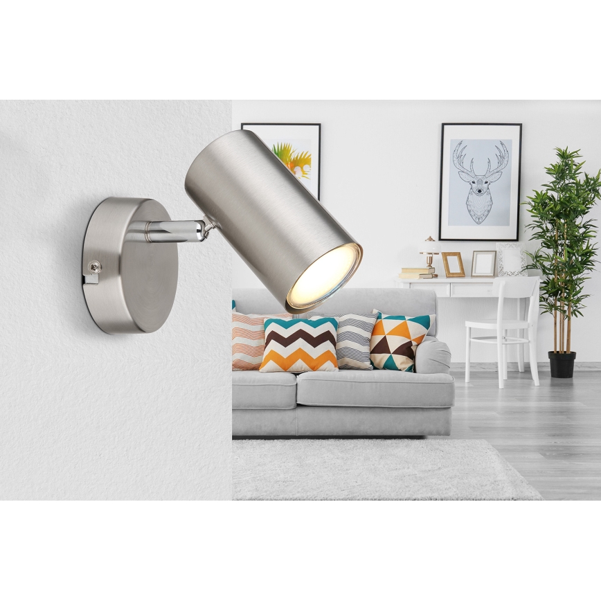 Globo - Nástěnné bodové svítidlo 1xGU10/25W/230V matný chrom