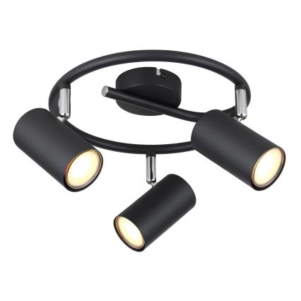 Globo - Bodové svítidlo 3xGU10/25W/230V černá