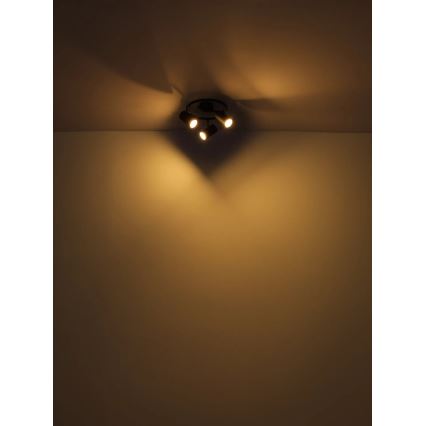 Globo - Bodové svítidlo 3xGU10/25W/230V černá