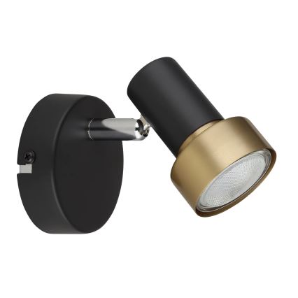 Globo - Nástěnné bodové svítidlo 1xGU10/25W/230V černá/zlatá
