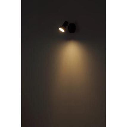 Globo - Nástěnné bodové svítidlo 1xGU10/25W/230V černá/stříbrná
