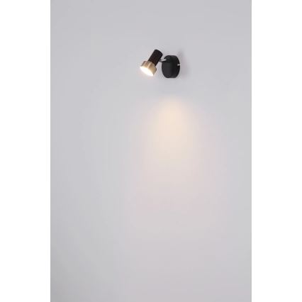 Globo - Nástěnné bodové svítidlo 1xGU10/25W/230V černá/stříbrná