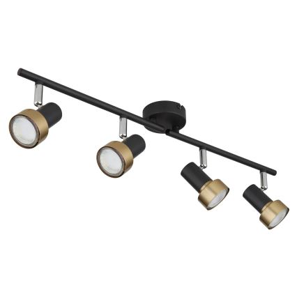 Globo - Bodové svítidlo  4xGU10/25W/230V černá/zlatá