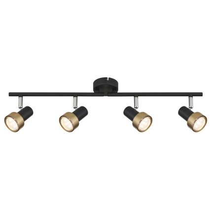 Globo - Bodové svítidlo  4xGU10/25W/230V černá/zlatá