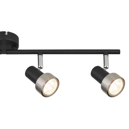 Globo - Bodové svítidlo  4xGU10/25W/230V černá/stříbrná
