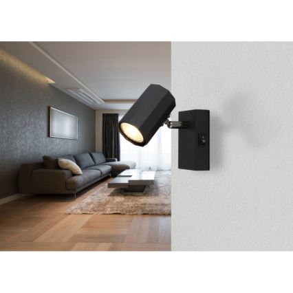 Globo - Nástěnné bodové svítidlo 1xGU10/25W/230V černá