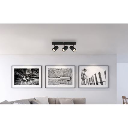 Globo - Bodové svítidlo 3xGU10/25W/230V černá