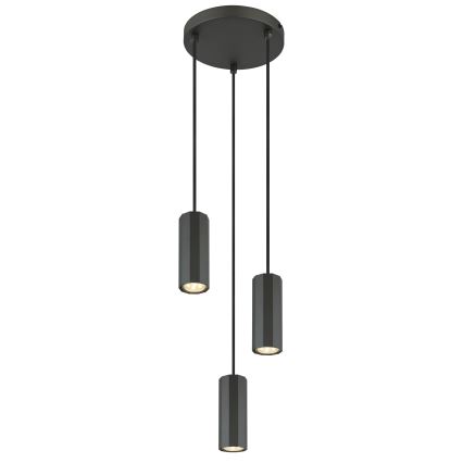 Globo - Lustr na lanku 3xGU10/25W/230V černá