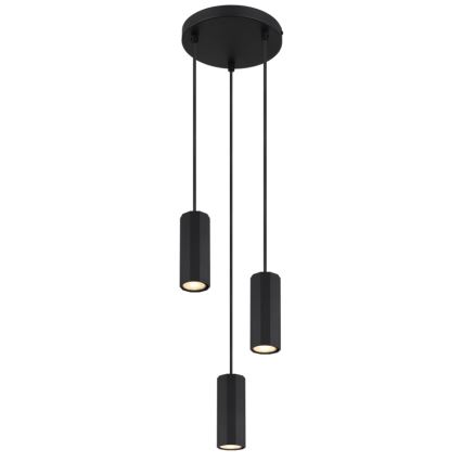 Globo - Lustr na lanku 3xGU10/25W/230V černá