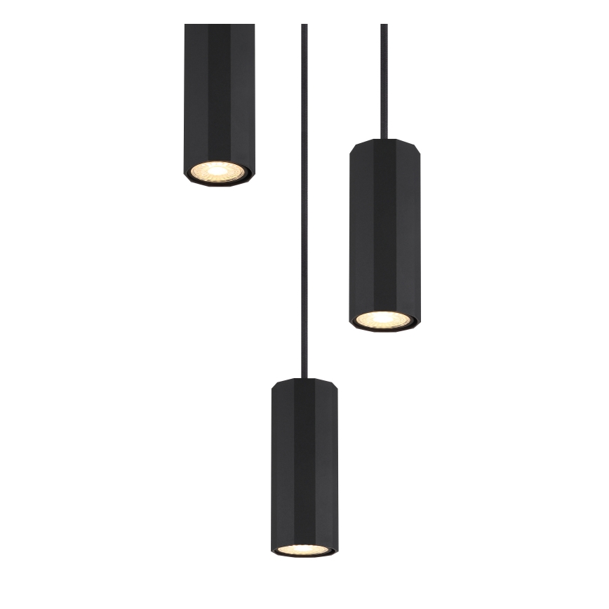 Globo - Lustr na lanku 3xGU10/25W/230V černá