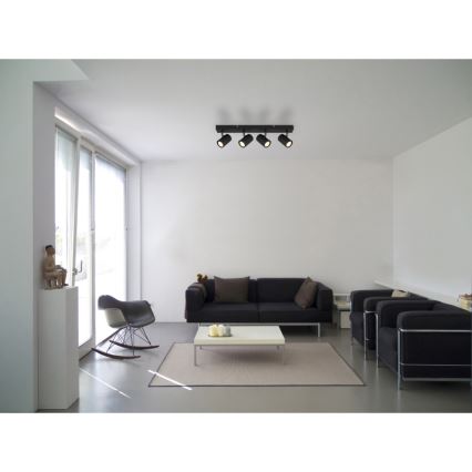 Globo - Bodové svítidlo 4xGU10/25W/230V černá