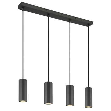 Globo - Lustr na lanku 4xGU10/25W/230V černá