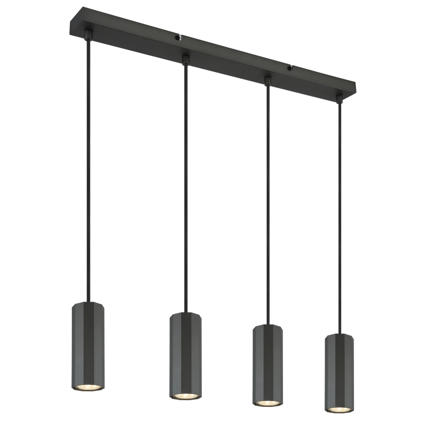 Globo - Lustr na lanku 4xGU10/25W/230V černá