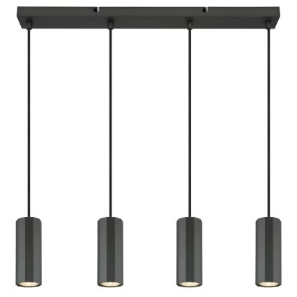 Globo - Lustr na lanku 4xGU10/25W/230V černá