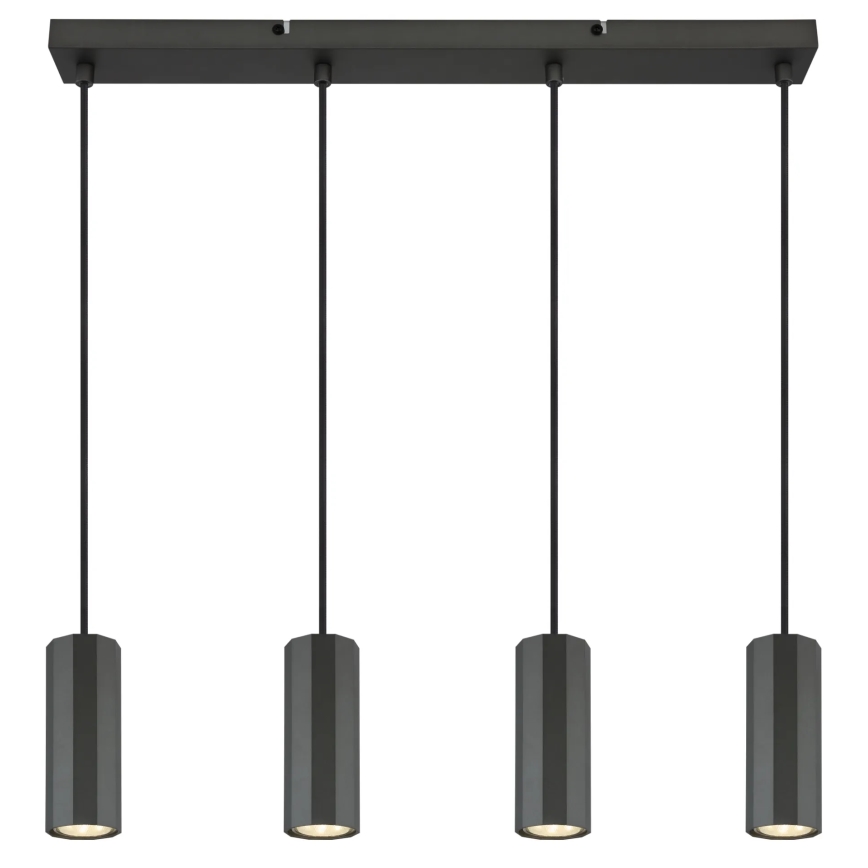 Globo - Lustr na lanku 4xGU10/25W/230V černá