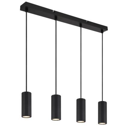 Globo - Lustr na lanku 4xGU10/25W/230V černá
