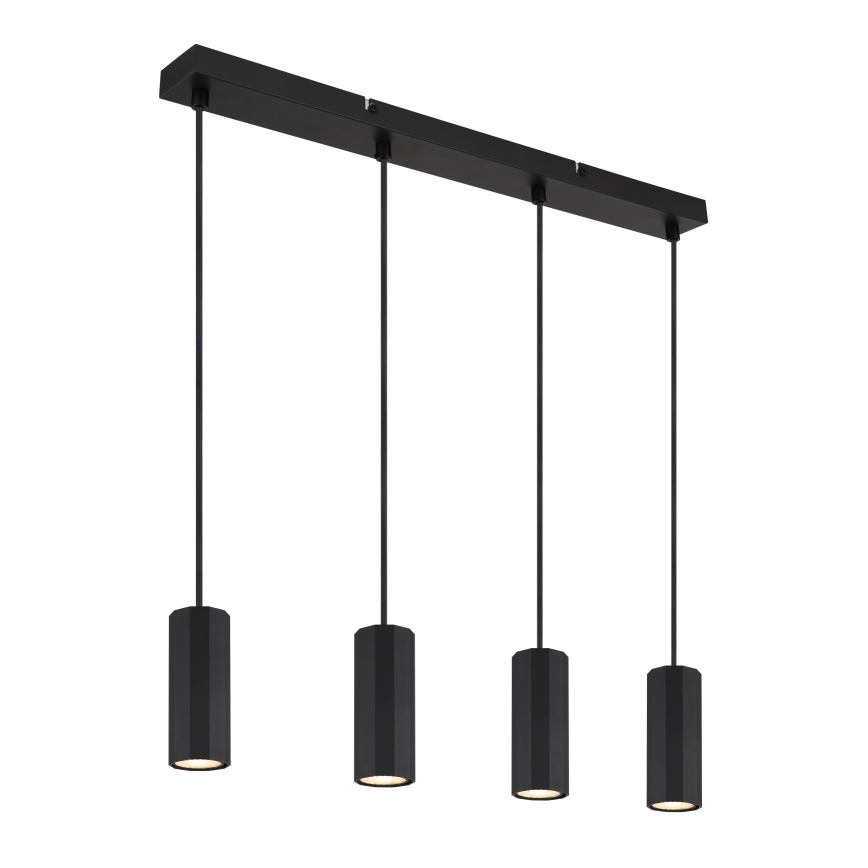 Globo - Lustr na lanku 4xGU10/25W/230V černá
