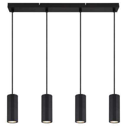 Globo - Lustr na lanku 4xGU10/25W/230V černá