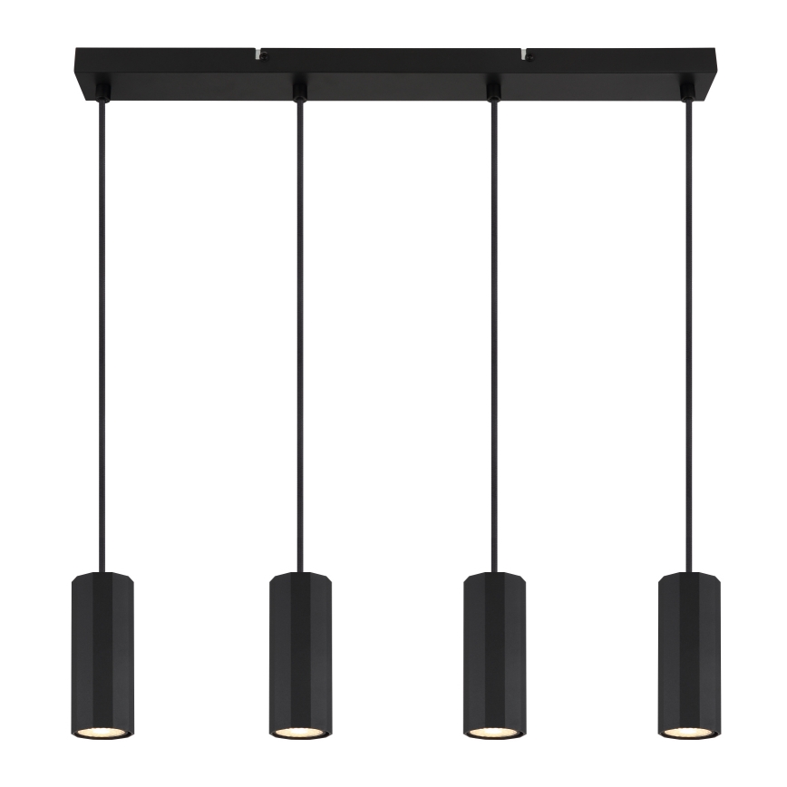 Globo - Lustr na lanku 4xGU10/25W/230V černá