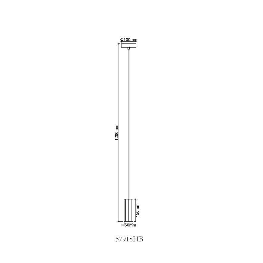 Globo - Lustr na lanku 1xGU10/25W/230V černá