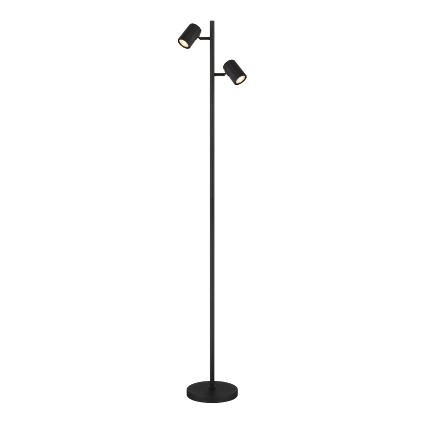 Globo - Stojací lampa 2xGU10/5W/230V černá
