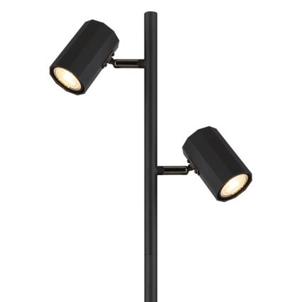 Globo - Stojací lampa 2xGU10/5W/230V černá
