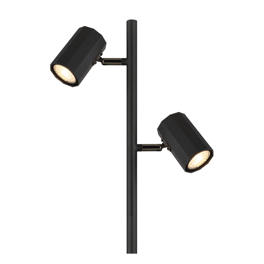 Globo - Stojací lampa 2xGU10/5W/230V černá